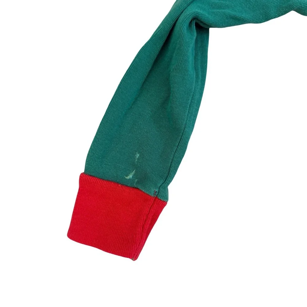 Old Navy Pajamas Elf Costume Green Red Christmas Holiday Kids 3T